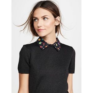 NWOT Alice + Olivia Short Sleeve Collared Sweater